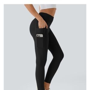 Halara Black High-Waisted Leggings with Pocket